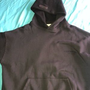 black essentials hoodie